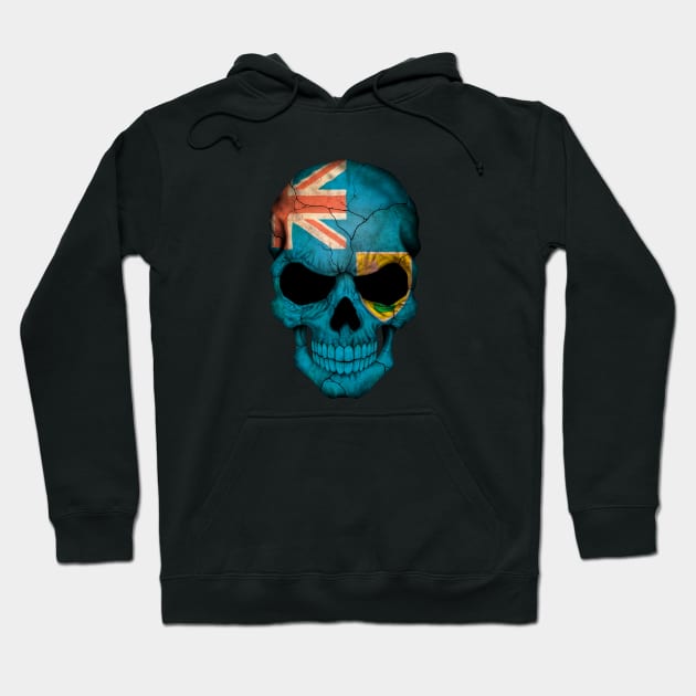 Turks and Caicos Flag Skull Hoodie by jeffbartels